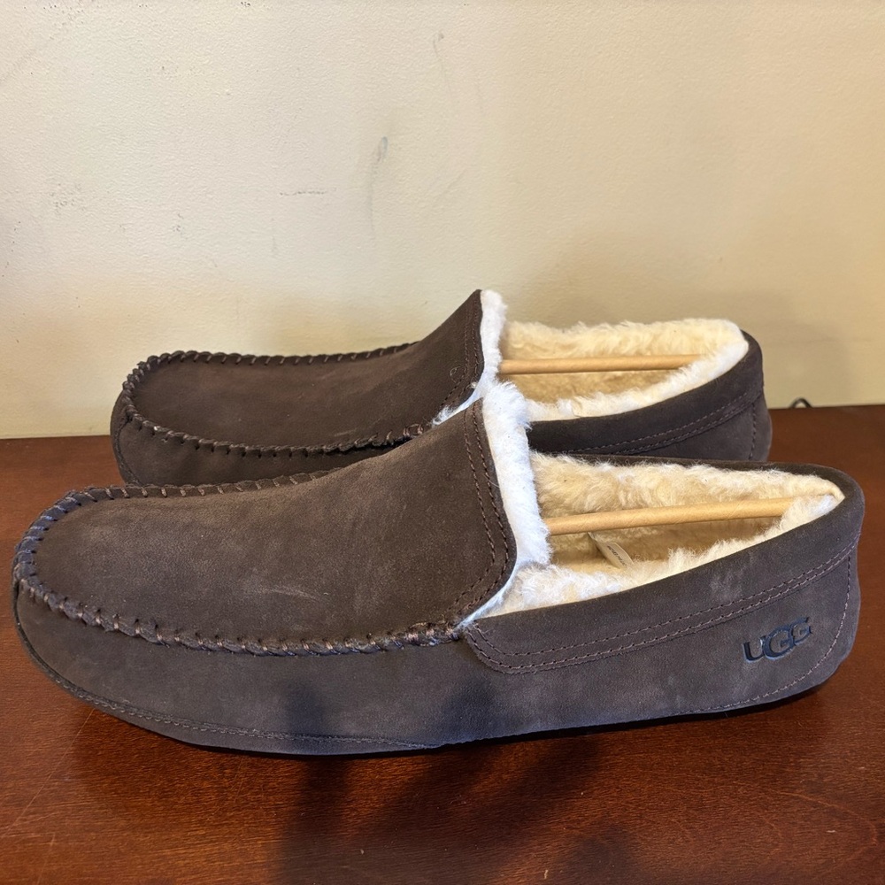 UGG Men's Chocolate Suede Loafers